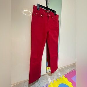 Lauren Ralph Lauren Red Straight Leg Jeans